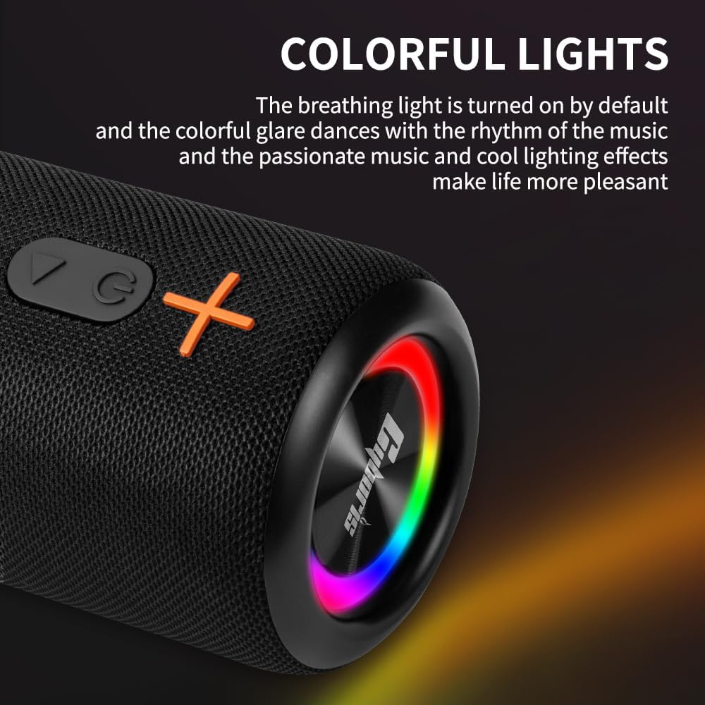 ORANGLES CYBORIS 2-in-1 Splittable Bluetooth Speaker 20W | Waterproof Wireless Speaker V5.3 with 24H Playtime & TWS Stereo for Travel & Outdoor - high resolution display - Image 2 of 5 | perfect for office | California | Free Shipping ORANGLES