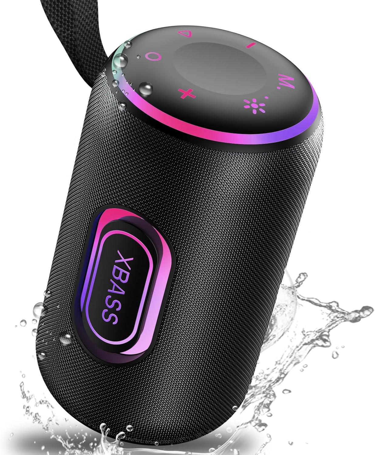 ORANGLES 30W Portable Bluetooth Speaker 5.4 | Dual 2.0 Channel Deep Bass, 30H Playtime, RGB Lights, IPX7 Waterproof, TWS Wireless Speaker Black  - Main Product Image - professional product shot | Buy 30W Portable Bluetooth Speaker 5.4 | Dual 2.0 Channel Deep Bass, 30H Playtime, RGB Lights, IPX7 Waterproof, TWS Wireless Speaker Black online USA | ORANGLES