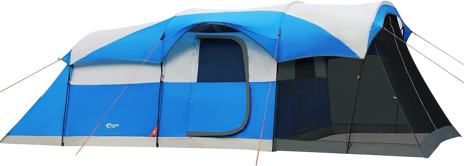 ORANGLES PORTAL 6–10 Person Family Camping Tent with Screen Room | Large Tunnel Tent Water Resistant with Rainfly for Outdoor & Patio  - Main Product Image - professional product shot | Buy PORTAL 6–10 Person Family Camping Tent with Screen Room | Large Tunnel Tent Water Resistant with Rainfly for Outdoor & Patio online USA | ORANGLES