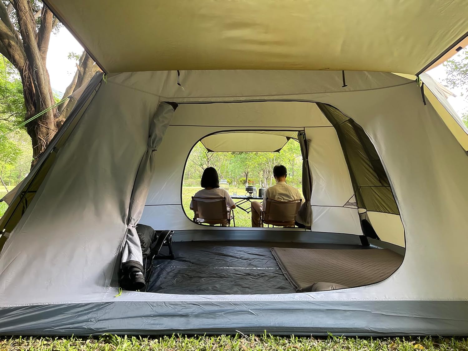 ORANGLES Three Bears 6 Person Family Camping Tent | 3000mm Waterproof Spacious Outdoor Tent for Road Trips, Backyard & Extended Camping - high resolution display - Image 2 of 6 | perfect for office | California | Free Shipping ORANGLES