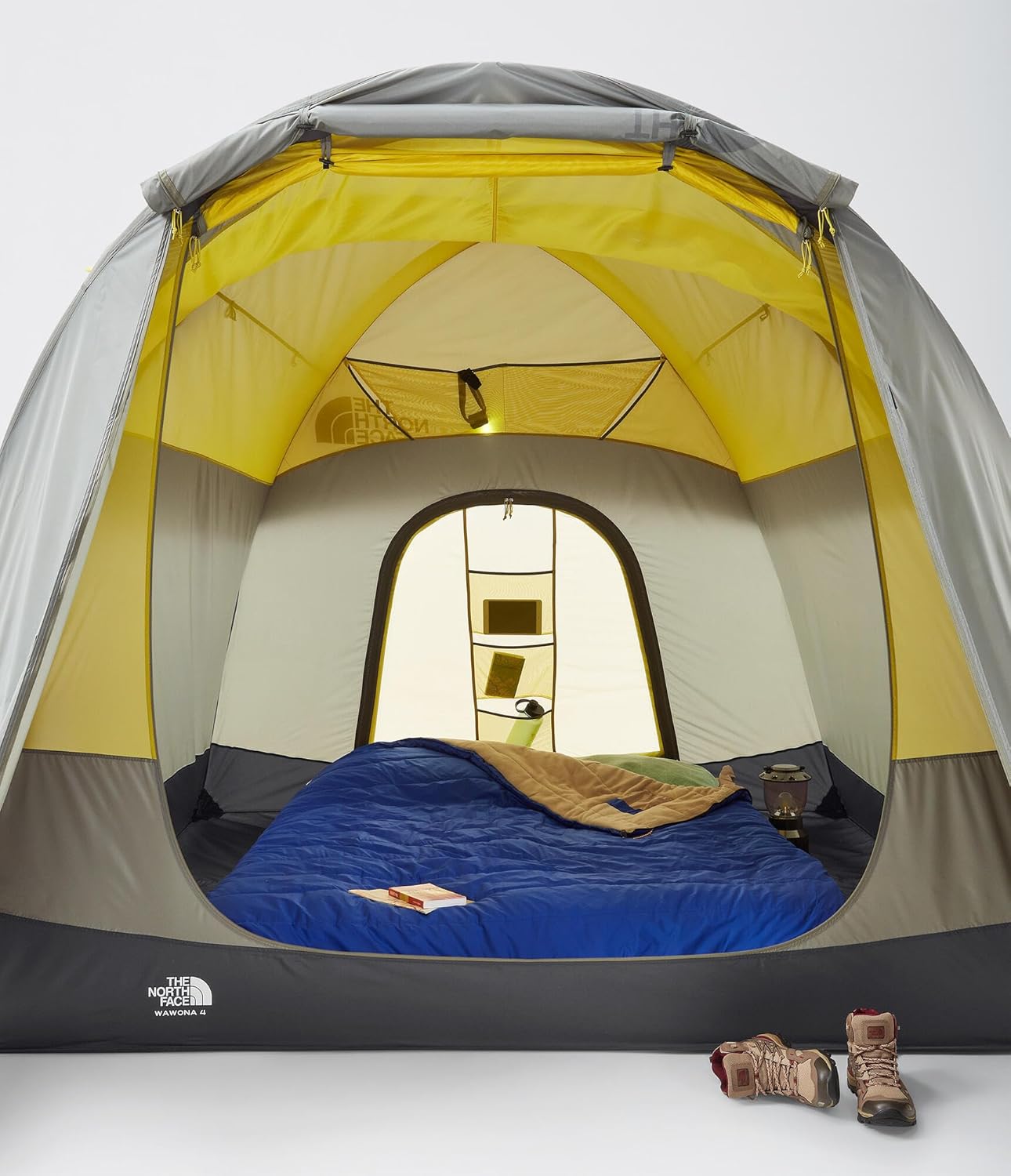 ORANGLES The North Face Wawona 4 Tent | 4-Person Spacious Camping Tent with Vestibule, Water-Repellent & Easy Setup Outdoor Tent - detailed closeup view - Image 3 of 5 | great for travel | Texas | Free Shipping ORANGLES