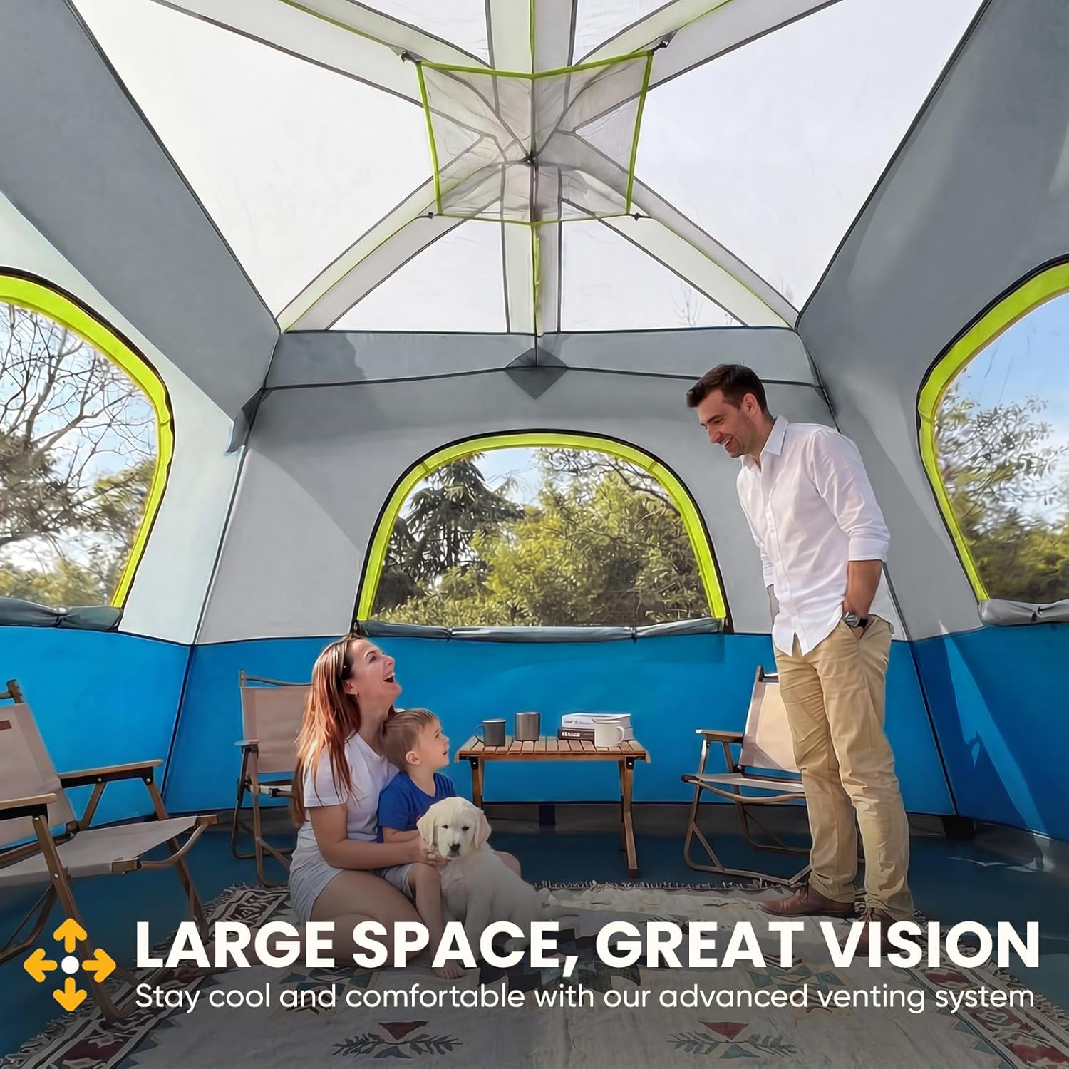 ORANGLES NEWBULIG 2–8 Person Camping Tent Waterproof Windproof | Family Dome Tent with Rainfly, Easy Setup & Carry Bag for Hiking & Outdoor Camping - elegant presentation - Image 6 of 6 | designed for enthusiasts | Illinois | Free Shipping ORANGLES