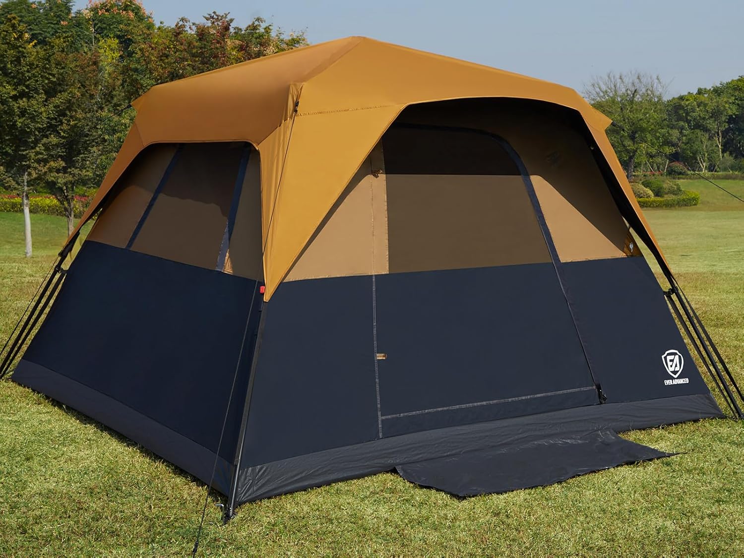 ORANGLES EVER ADVANCED 6 Person Blackout Camping Tent | Instant Cabin Tent with Rainfly, 60s Easy Setup, Water-Resistant Family Tent  - Main Product Image - professional product shot | Buy EVER ADVANCED 6 Person Blackout Camping Tent | Instant Cabin Tent with Rainfly, 60s Easy Setup, Water-Resistant Family Tent online USA | ORANGLES