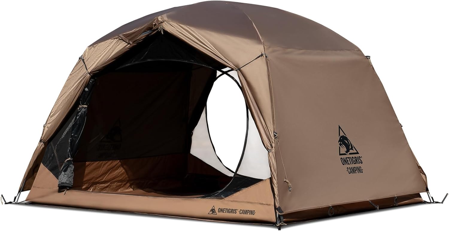 ORANGLES OneTigris JOVIAN 4 Person Camping Tent 3-Season | Waterproof Family Shelter with 2000mm Rainfly & 5000mm Floor for Backpacking & Outdoor Use  - Main Product Image - professional product shot | Buy OneTigris JOVIAN 4 Person Camping Tent 3-Season | Waterproof Family Shelter with 2000mm Rainfly & 5000mm Floor for Backpacking & Outdoor Use online USA | ORANGLES