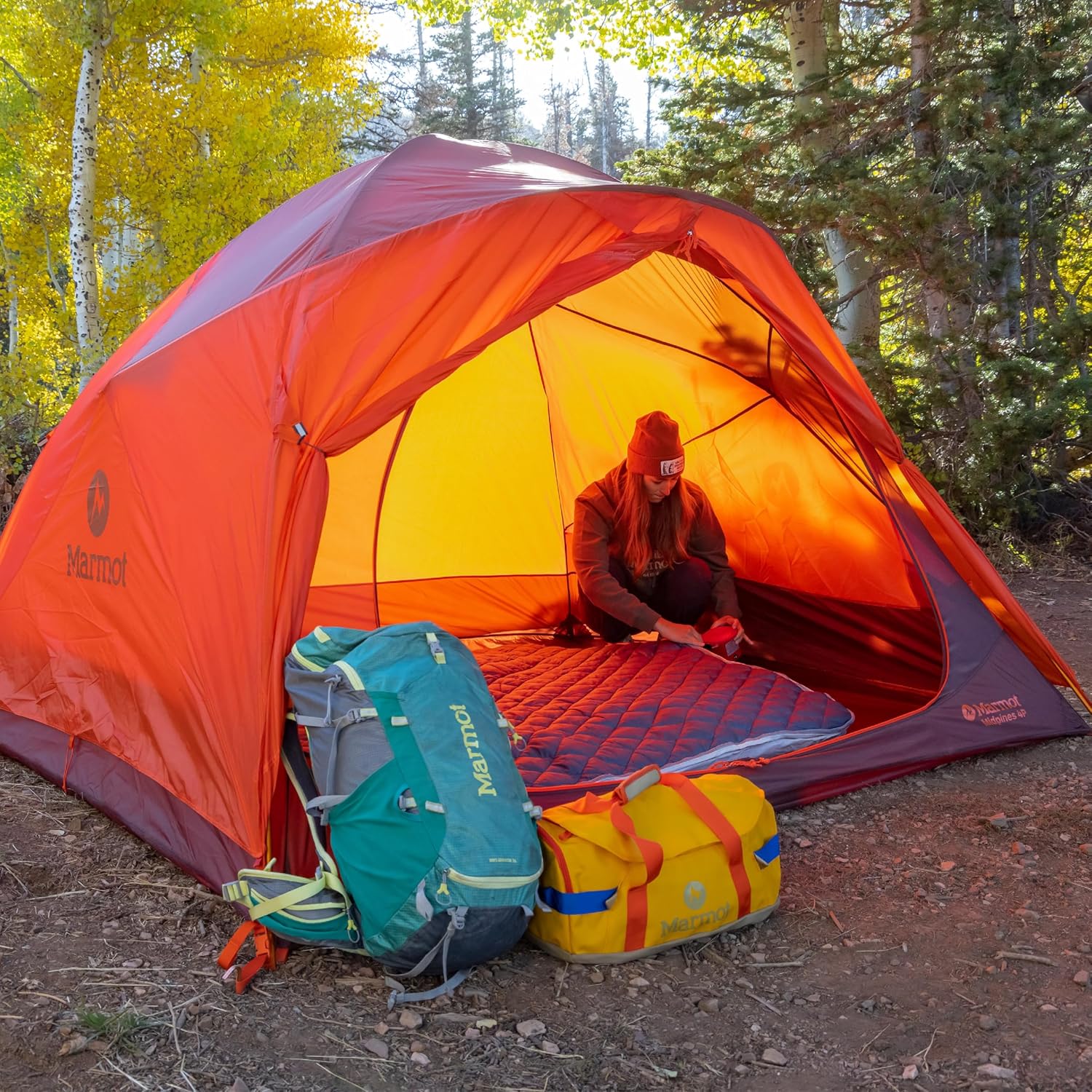 ORANGLES Marmot Midpines 4P/6P Camping Tent with Footprint | Waterproof Spacious Family Outdoor Tent for Hiking & Camping - full product showcase - Image 5 of 6 | suitable for professionals | Florida | Free Shipping ORANGLES