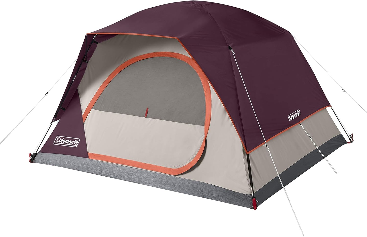 ORANGLES Coleman Skydome Camping Tent 2–8 Person | 5-Minute Setup Weatherproof Tent with Rainfly, Extra Headroom & Carry Bag  - Main Product Image - professional product shot | Buy Coleman Skydome Camping Tent 2–8 Person | 5-Minute Setup Weatherproof Tent with Rainfly, Extra Headroom & Carry Bag online USA | ORANGLES