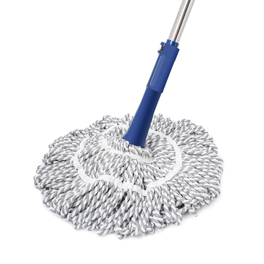 ORANGLES Cleanhome Microfiber Floor Mop Self-Wringing | Long Handle Twist Mop with Scouring Pad for Wet & Dry Hand-Free Cleaning  - Main Product Image - professional product shot | Buy Cleanhome Microfiber Floor Mop Self-Wringing | Long Handle Twist Mop with Scouring Pad for Wet & Dry Hand-Free Cleaning online USA | ORANGLES
