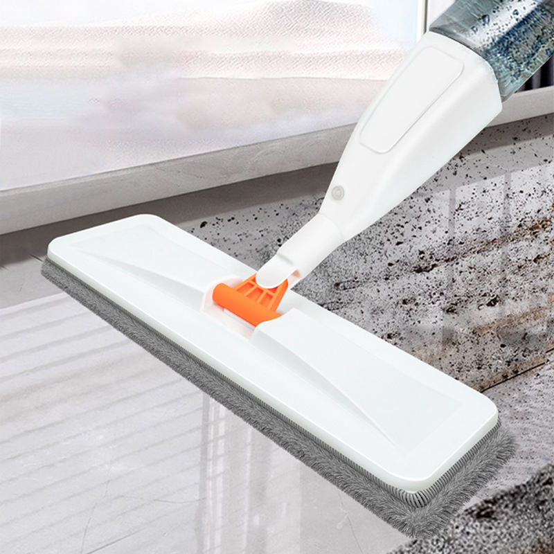 ORANGLES Wholesale White Spray Mop Stainless Steel Handle | Self-Wringing Flat Squeeze Microfiber Mop for Household Floor Cleaning - full product showcase - Image 5 of 5 | suitable for professionals | Florida | Free Shipping ORANGLES
