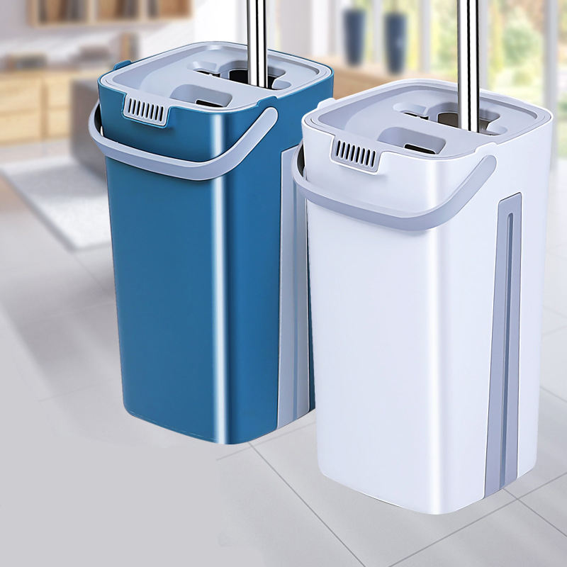 ORANGLES Flat Floor Mop with Bucket Microfiber Pad | Self-Cleaning Hand-Free Squeegee Mop for Easy Household Floor Cleaning - full product showcase - Image 5 of 5 | suitable for professionals | Florida | Free Shipping ORANGLES