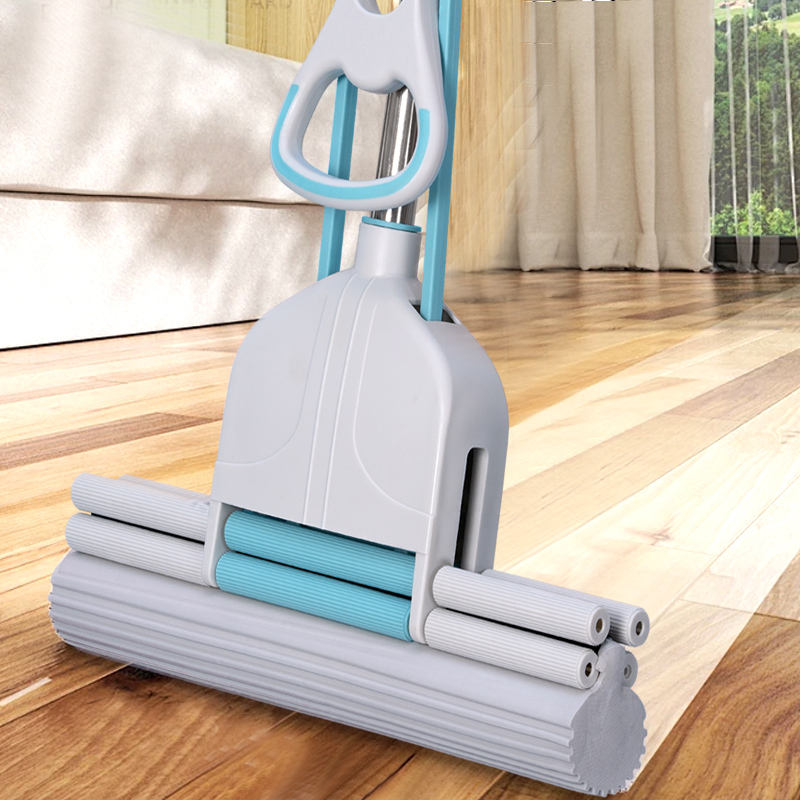 ORANGLES Hands-Free Flat Sponge Mop PVA Super Absorbent | Self-Wringing Floor Mop for Tile, Bathroom & Home Cleaning - full product showcase - Image 5 of 6 | suitable for professionals | Florida | Free Shipping ORANGLES