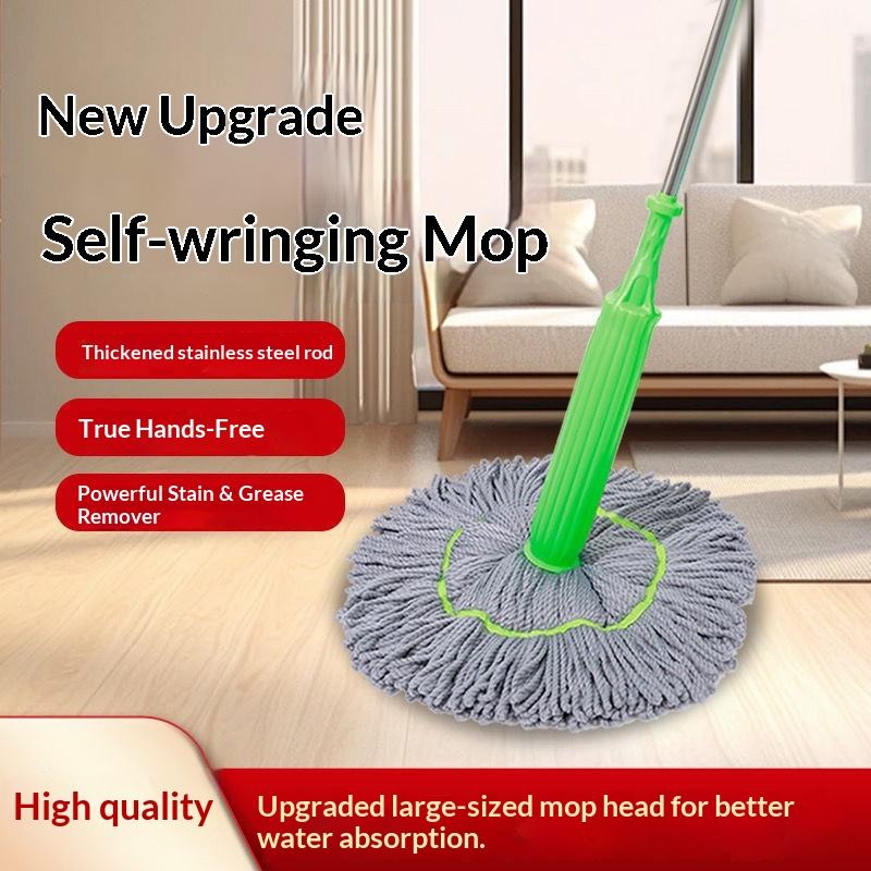 ORANGLES 2-in-1 Handheld Microfiber Floor Mop with Stainless Steel Rod | Wet & Dry Cleaning Mop with Magic Handle - detailed closeup view - Image 3 of 5 | great for travel | Texas | Free Shipping ORANGLES
