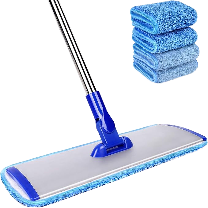 ORANGLES High Quality Microfiber Flat Mop with Aluminum Alloy Handle | Household Floor Cleaning Mop with 4 Reusable Pads, Fast Shipping  - Main Product Image - professional product shot | Buy High Quality Microfiber Flat Mop with Aluminum Alloy Handle | Household Floor Cleaning Mop with 4 Reusable Pads, Fast Shipping online USA | ORANGLES