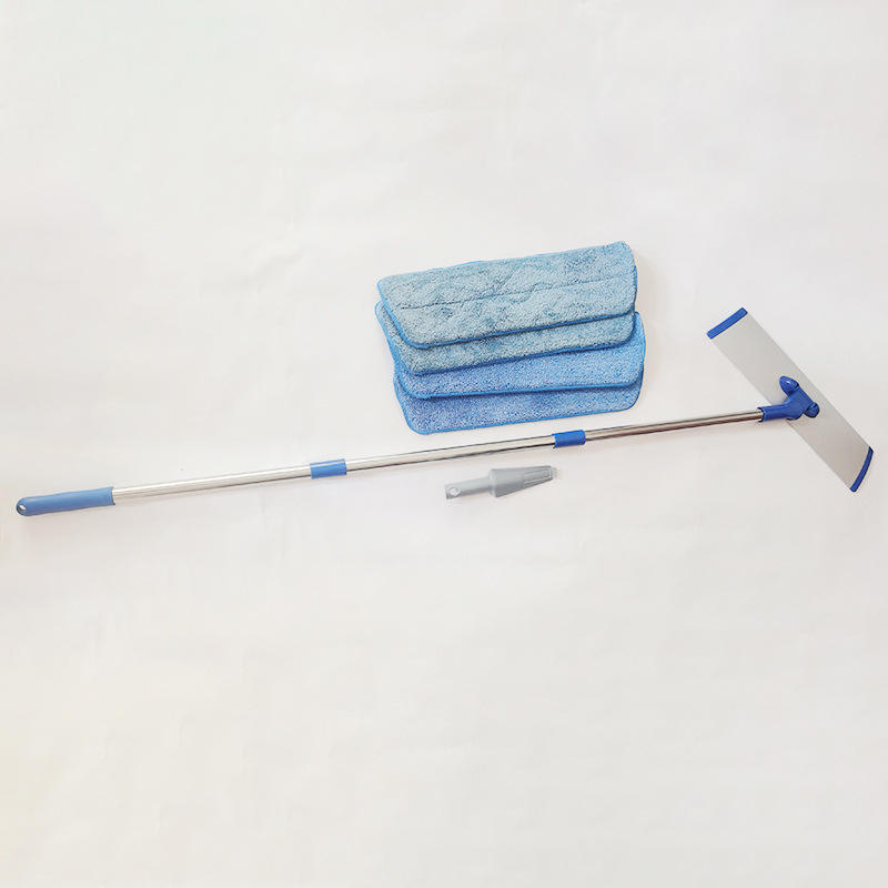 ORANGLES High Quality Microfiber Flat Mop with Aluminum Alloy Handle | Household Floor Cleaning Mop with 4 Reusable Pads, Fast Shipping - angled perspective - Image 4 of 4 | excellent for daily use | New York | Free Shipping ORANGLES