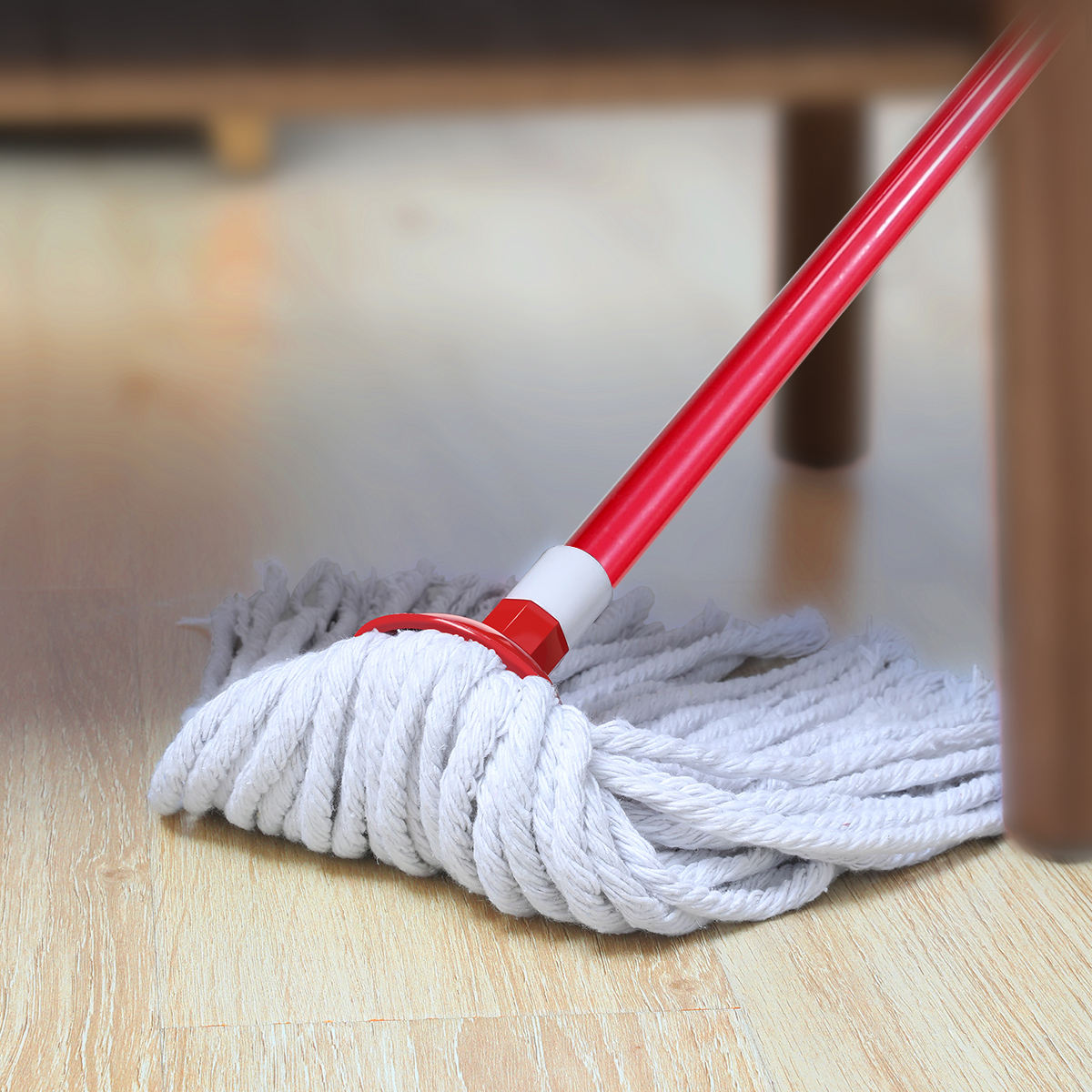 ORANGLES KOOCCA Steel Pole Wet Cotton Mop Loop-End String | Heavy Duty Floor Cleaning Mop for Home, Kitchen, Office & Garage - full product showcase - Image 5 of 6 | suitable for professionals | Florida | Free Shipping ORANGLES