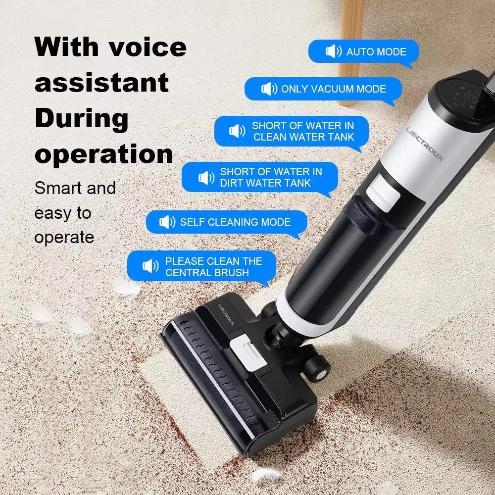 ORANGLES OEM ODM Multi-Function Floor Cleaner 150W | Self-Cleaning Wet & Dry Mop with Large Tank, Low Noise Carpet & Floor Machine - angled perspective - Image 4 of 6 | excellent for daily use | New York | Free Shipping ORANGLES