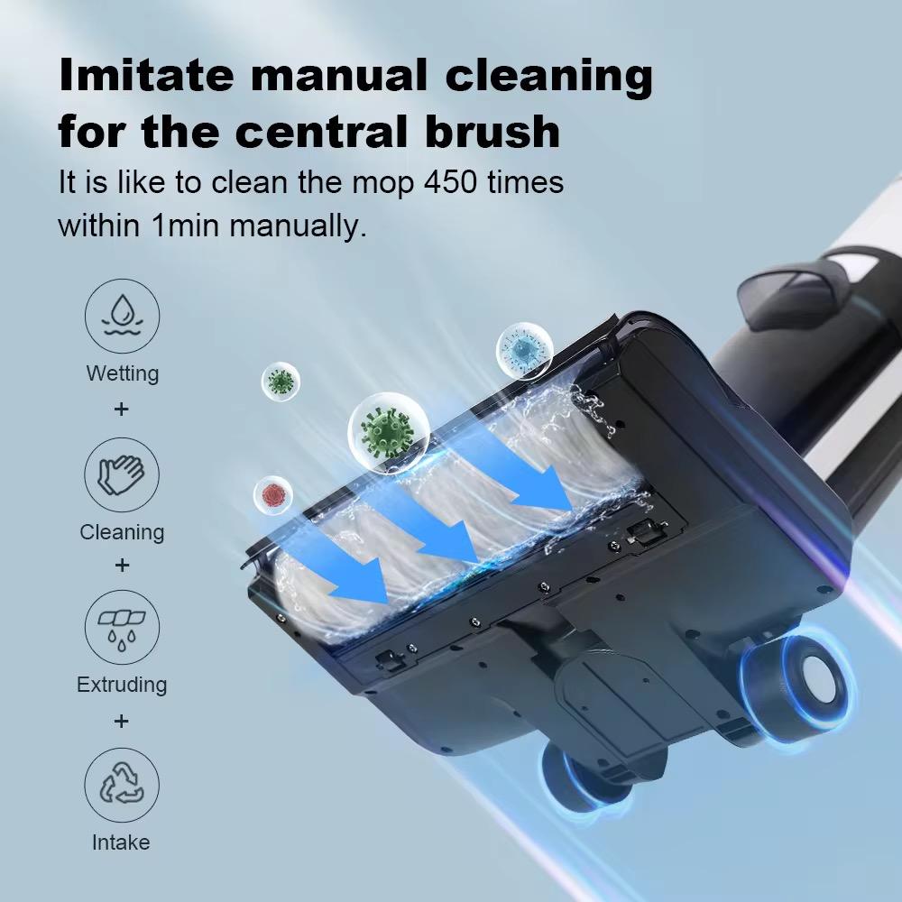 ORANGLES OEM ODM Multi-Function Floor Cleaner 150W | Self-Cleaning Wet & Dry Mop with Large Tank, Low Noise Carpet & Floor Machine - full product showcase - Image 5 of 6 | suitable for professionals | Florida | Free Shipping ORANGLES
