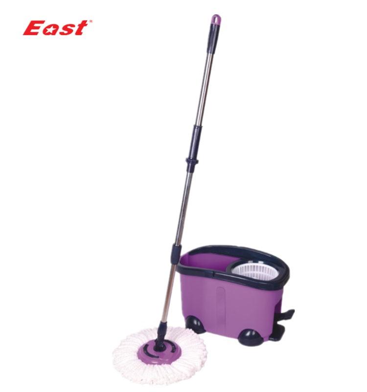 ORANGLES EAST Easy Clean Purple 360° Spin Mop & Bucket Set | Microfiber Twist Mop with Extensible Handle for Floor Cleaning - high resolution display - Image 2 of 5 | perfect for office | California | Free Shipping ORANGLES