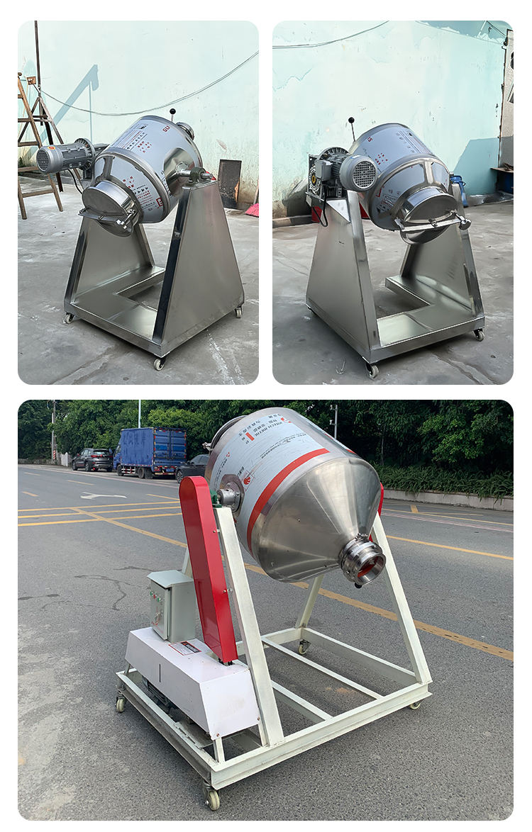 ORANGLES Rotary Drum Mixer Roller Machine | Industrial Drum Tumbler Mixer for Tea, Spices & Dry Ingredient Blending - detailed closeup view - Image 3 of 5 | great for travel | Texas | Free Shipping ORANGLES