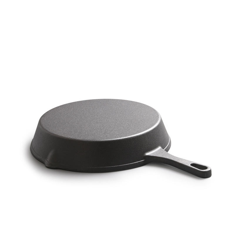 ORANGLES Cast Iron Frying Pan Skillet Wok | Non-Stick Flat Saute Pan for Omelette, Pancake, Steak & Egg Cooking - full product showcase - Image 5 of 6 | suitable for professionals | Florida | Free Shipping ORANGLES