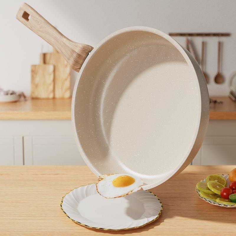 ORANGLES OEM Die-Cast Induction Frying Pan with Lid | Deep Non-Stick Fry Pan for Even Heat Cooking  - Main Product Image - professional product shot | Buy OEM Die-Cast Induction Frying Pan with Lid | Deep Non-Stick Fry Pan for Even Heat Cooking online USA | ORANGLES