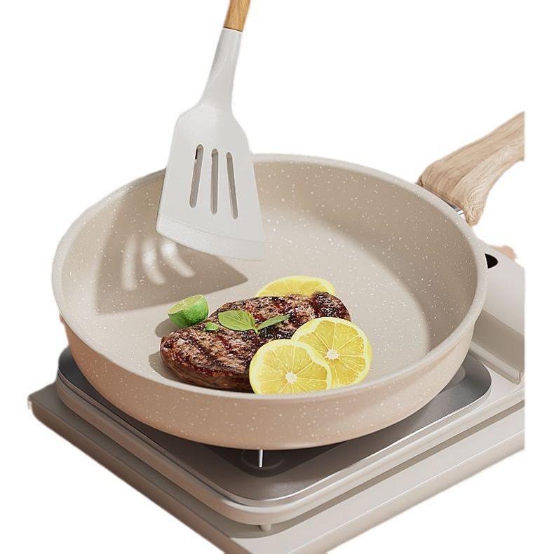 ORANGLES OEM Die-Cast Induction Frying Pan with Lid | Deep Non-Stick Fry Pan for Even Heat Cooking - detailed closeup view - Image 3 of 5 | great for travel | Texas | Free Shipping ORANGLES