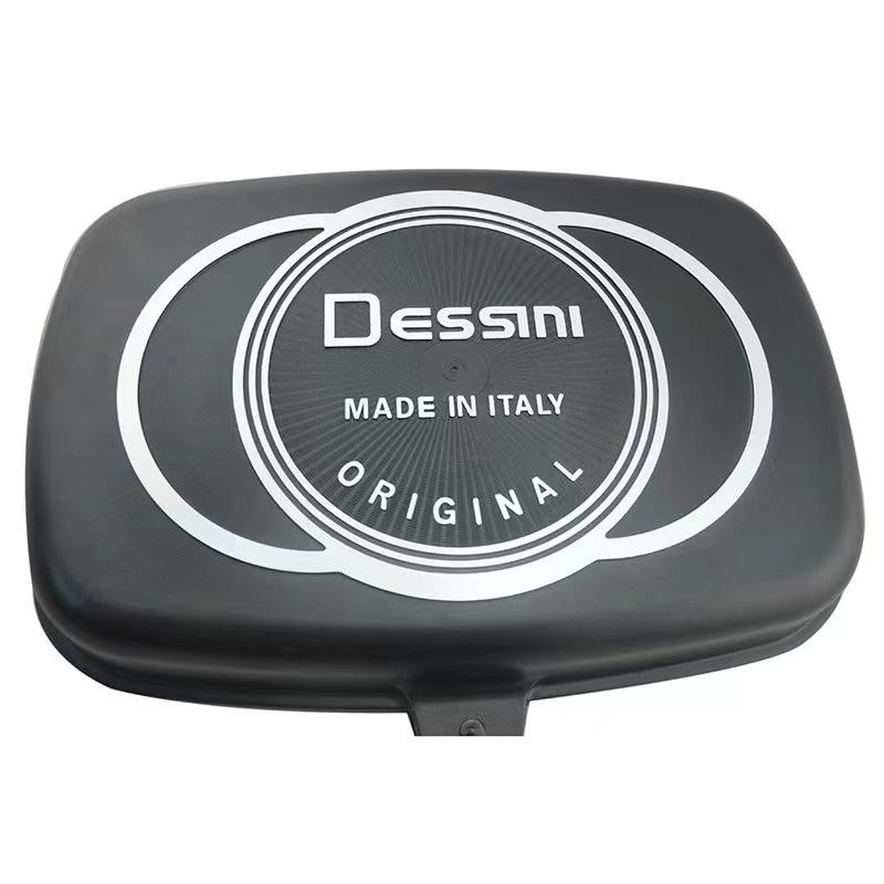 ORANGLES Dessini Double-Sided Aluminum Grill Pan | Reversible Non-Stick Frying Pan & Skillet Lightweight Durable Design - full product showcase - Image 5 of 5 | suitable for professionals | Florida | Free Shipping ORANGLES