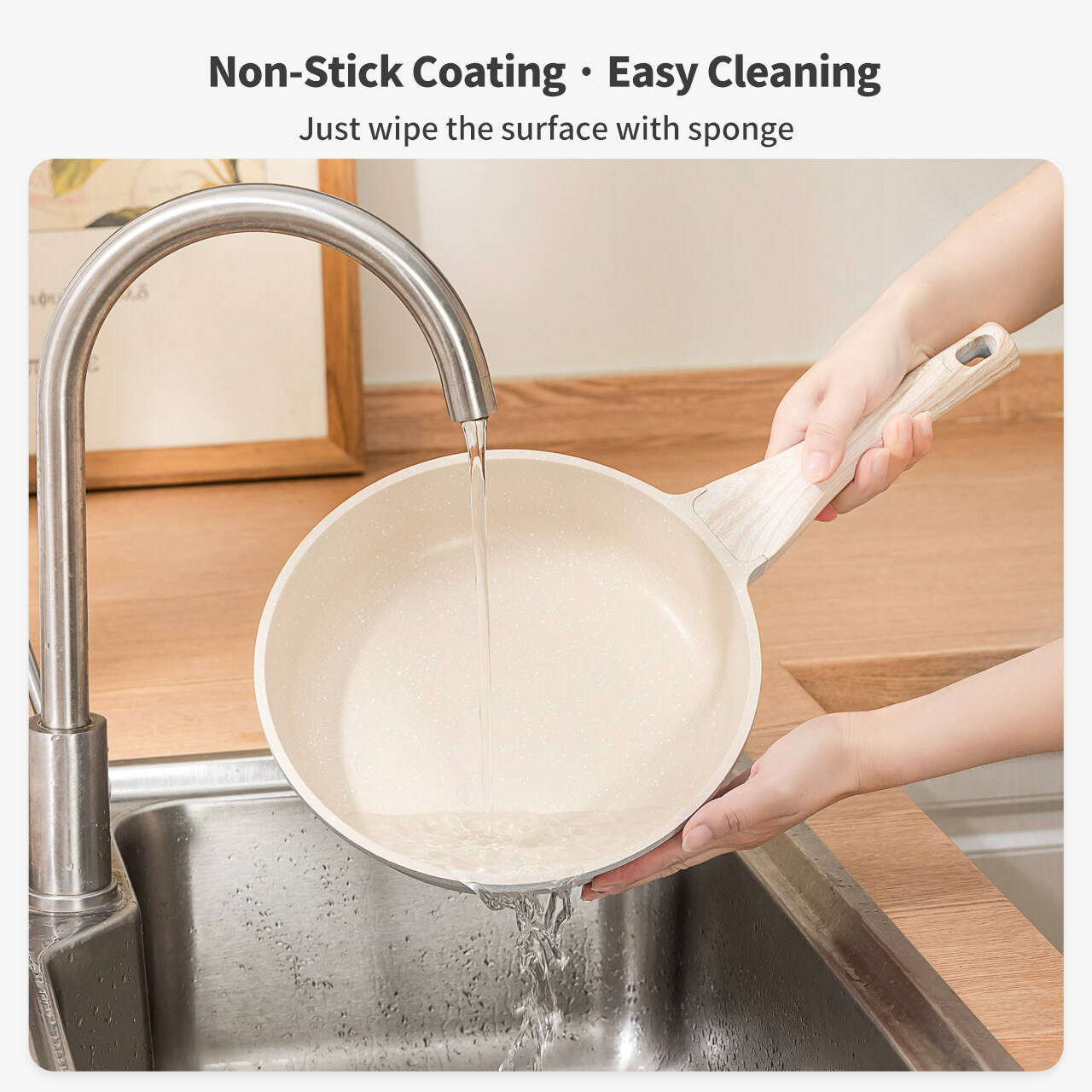 ORANGLES Boreine Non-Stick Die-Cast Aluminium Frying Pan | Induction Cookware with Glass Lid Ready to Ship  - Main Product Image - professional product shot | Buy Boreine Non-Stick Die-Cast Aluminium Frying Pan | Induction Cookware with Glass Lid Ready to Ship online USA | ORANGLES
