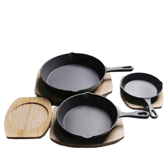 ORANGLES Manufacturer Direct Cast Iron Skillet | Eco-Friendly Round Multi-Functional Frying Pan for Gas & Induction Stoves Wholesale Cookware  - Main Product Image - professional product shot | Buy Manufacturer Direct Cast Iron Skillet | Eco-Friendly Round Multi-Functional Frying Pan for Gas & Induction Stoves Wholesale Cookware online USA | ORANGLES