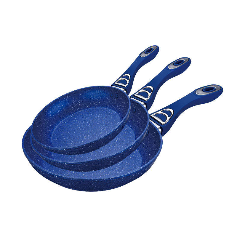 ORANGLES 3-Piece Non-Stick Frying Pan Set | Custom Logo Cookware Set with Durable Skillets for Everyday Cooking - detailed closeup view - Image 3 of 4 | great for travel | Texas | Free Shipping ORANGLES