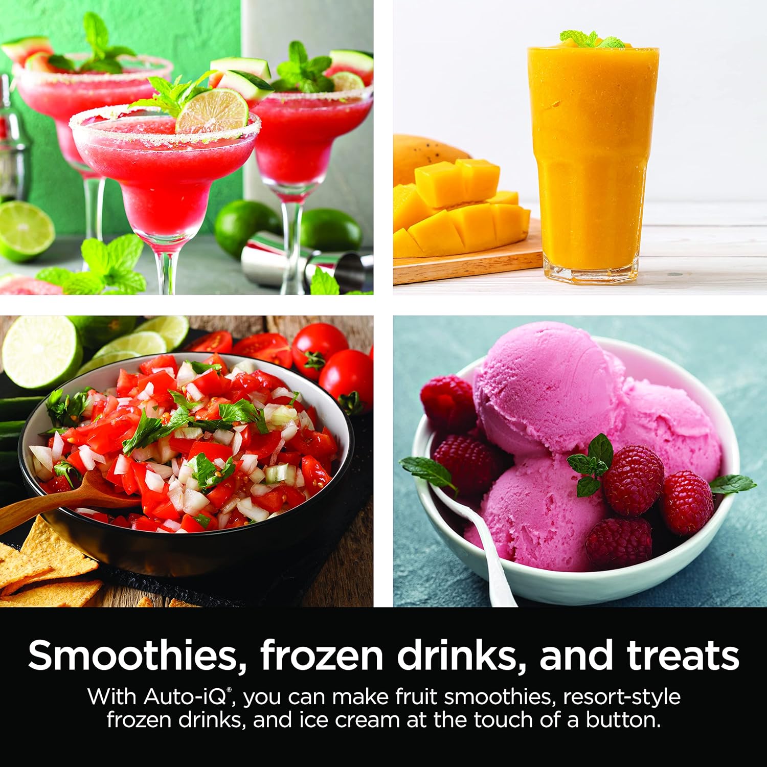 ORANGLES Ninja Professional Plus Blender BN701 1400W | High-Power Smoothie, Ice Cream & Frozen Drink Blender with Auto-iQ Presets - angled perspective - Image 4 of 5 | excellent for daily use | New York | Free Shipping ORANGLES