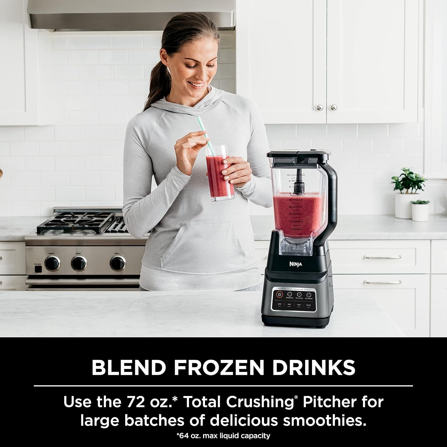 ORANGLES Ninja Professional Plus Blender BN701 1400W | High-Power Smoothie, Ice Cream & Frozen Drink Blender with Auto-iQ Presets - full product showcase - Image 5 of 5 | suitable for professionals | Florida | Free Shipping ORANGLES