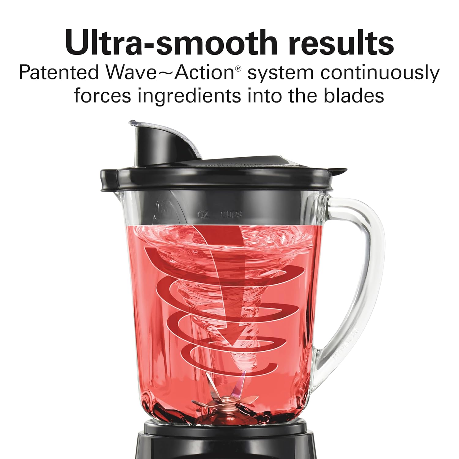 ORANGLES Hamilton Beach Power Elite Wave Action Blender 58148A | 700W Smoothie Blender with 40oz Glass Jar & 12 Functions - angled perspective - Image 4 of 5 | excellent for daily use | New York | Free Shipping ORANGLES