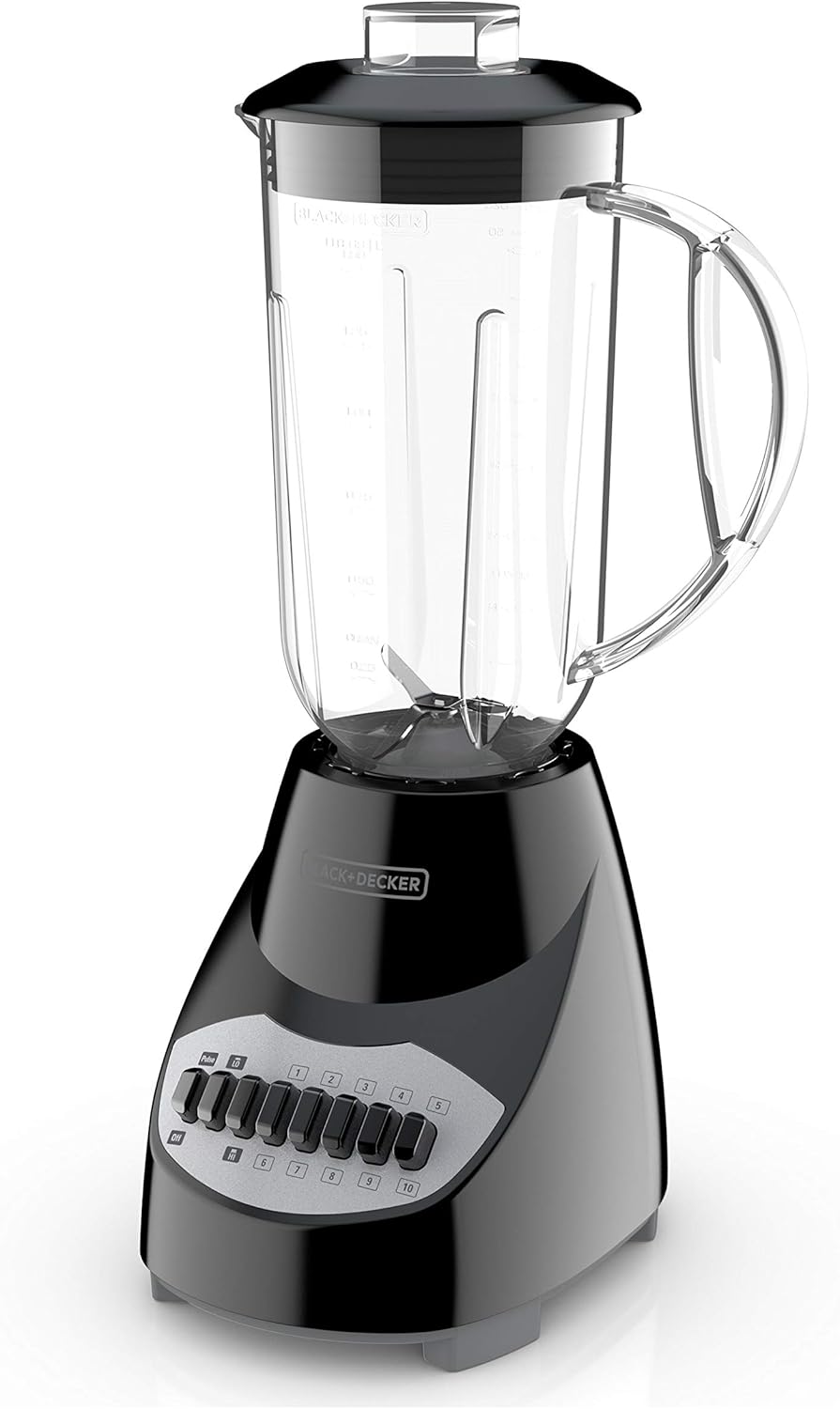 ORANGLES BLACK+DECKER Crush Master Blender BL2010BP | 10-Speed Smoothie Blender with Stainless Steel Blades  - Main Product Image - professional product shot | Buy BLACK+DECKER Crush Master Blender BL2010BP | 10-Speed Smoothie Blender with Stainless Steel Blades online USA | ORANGLES