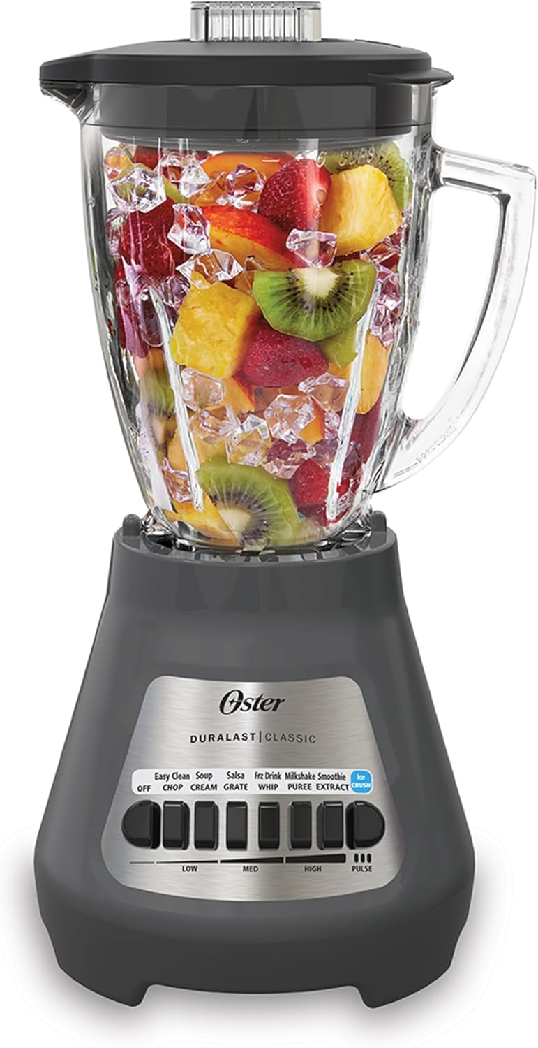 ORANGLES Classic Series 8-Speed Blender with 6-Cup Glass Jar | Durable Smoothie & Kitchen Blender (Gray)  - Main Product Image - professional product shot | Buy Classic Series 8-Speed Blender with 6-Cup Glass Jar | Durable Smoothie & Kitchen Blender (Gray) online USA | ORANGLES