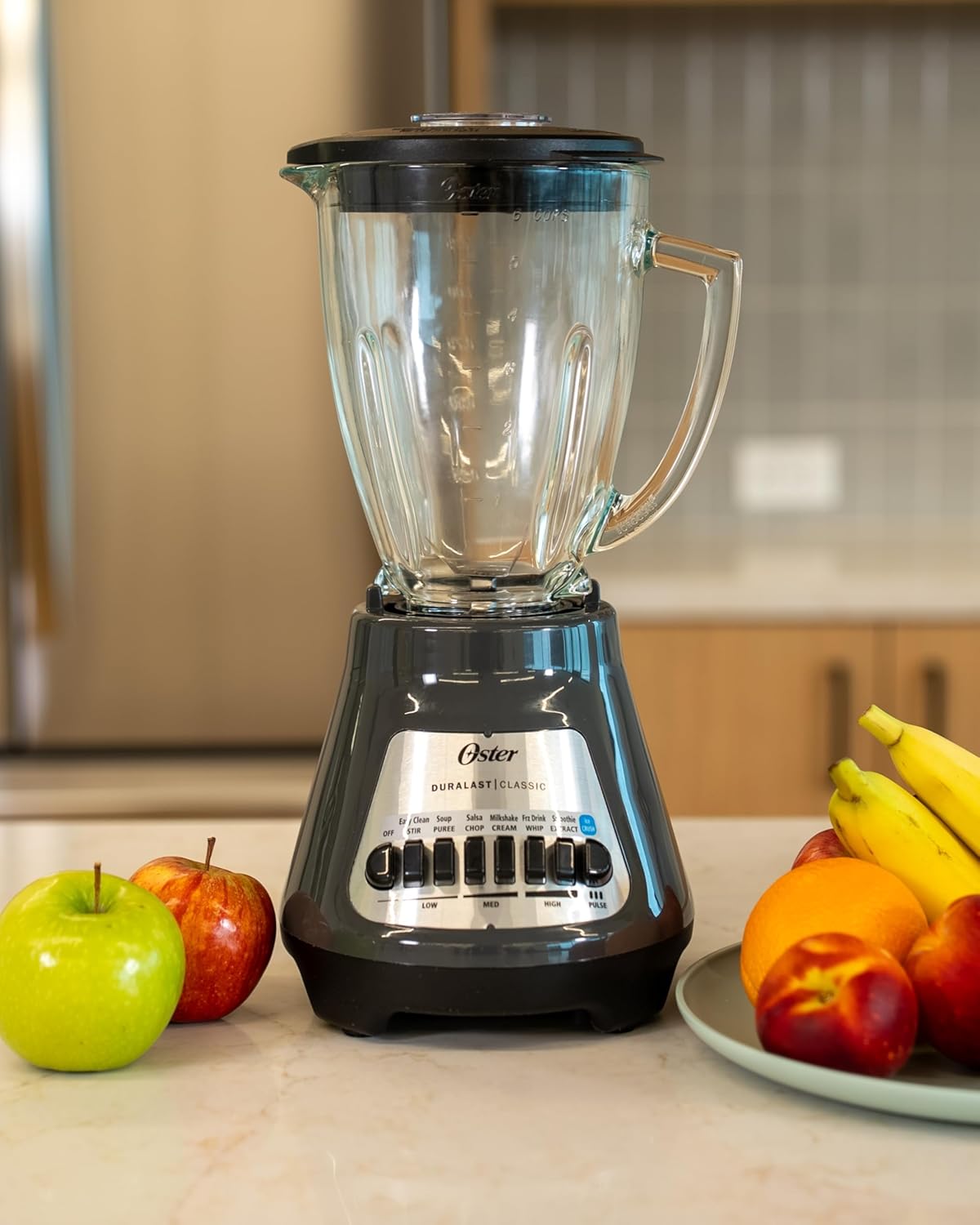 ORANGLES Classic Series 8-Speed Blender with 6-Cup Glass Jar | Durable Smoothie & Kitchen Blender (Gray) - high resolution display - Image 2 of 4 | perfect for office | California | Free Shipping ORANGLES