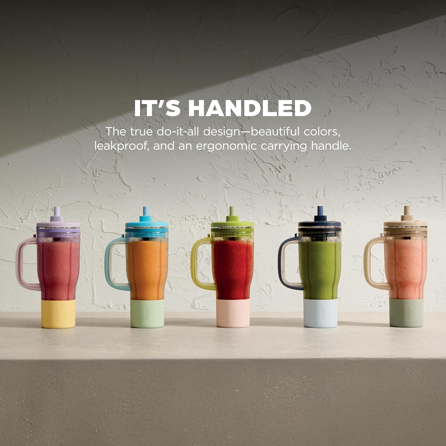 ORANGLES Personal Blender for Smoothies & Frozen Drinks | 26oz Travel Tumbler with Leak-Proof Lid, Chug Spout & Auto-iQ Technology - detailed closeup view - Image 3 of 4 | great for travel | Texas | Free Shipping ORANGLES