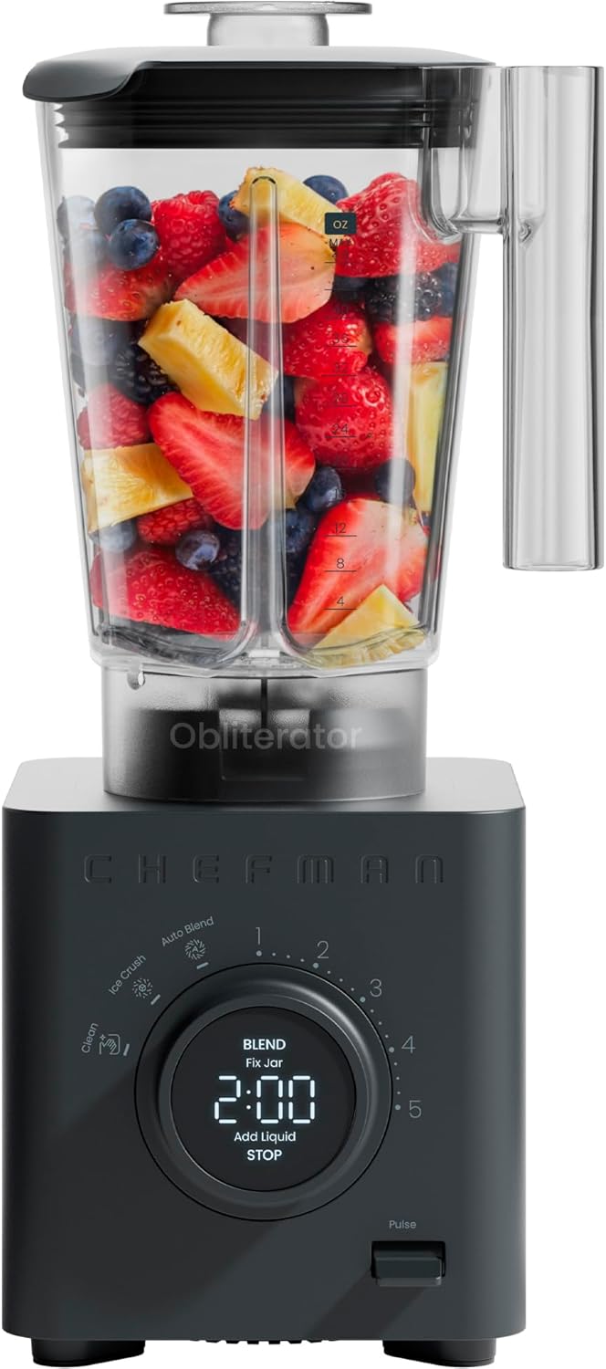 ORANGLES Chefman Obliterator 48oz Countertop Blender 1380W | High-Power Smoothie Blender for Ice, Nuts & Frozen Fruit with Auto Blend Function  - Main Product Image - professional product shot | Buy Chefman Obliterator 48oz Countertop Blender 1380W | High-Power Smoothie Blender for Ice, Nuts & Frozen Fruit with Auto Blend Function online USA | ORANGLES