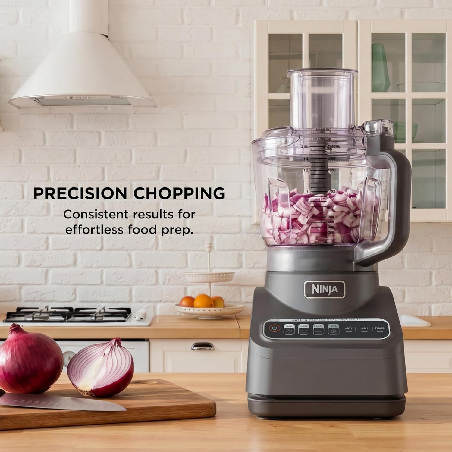 ORANGLES Food Processor Professional Plus BN601 1000W | 9-Cup Bowl Chopper for Dough, Slicing, Purees & Chopping - detailed closeup view - Image 3 of 4 | great for travel | Texas | Free Shipping ORANGLES