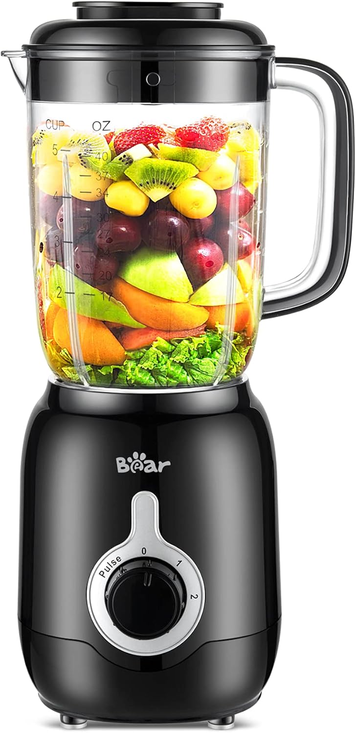 ORANGLES Bear Blender 2025 700W Countertop Smoothie Blender | 40oz Cup, 3-Speed Ice Crushing & Auto Clean Function  - Main Product Image - professional product shot | Buy Bear Blender 2025 700W Countertop Smoothie Blender | 40oz Cup, 3-Speed Ice Crushing & Auto Clean Function online USA | ORANGLES