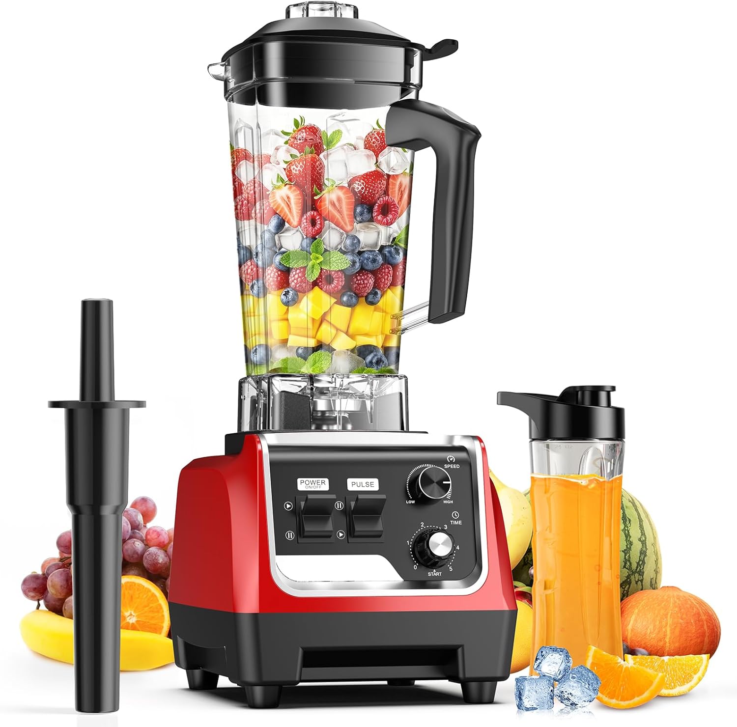 ORANGLES 1800W High-Speed Countertop Blender 70oz | 28000 RPM Smoothie Blender with To-Go Cup for Ice Crushing & Frozen Drinks  - Main Product Image - professional product shot | Buy 1800W High-Speed Countertop Blender 70oz | 28000 RPM Smoothie Blender with To-Go Cup for Ice Crushing & Frozen Drinks online USA | ORANGLES