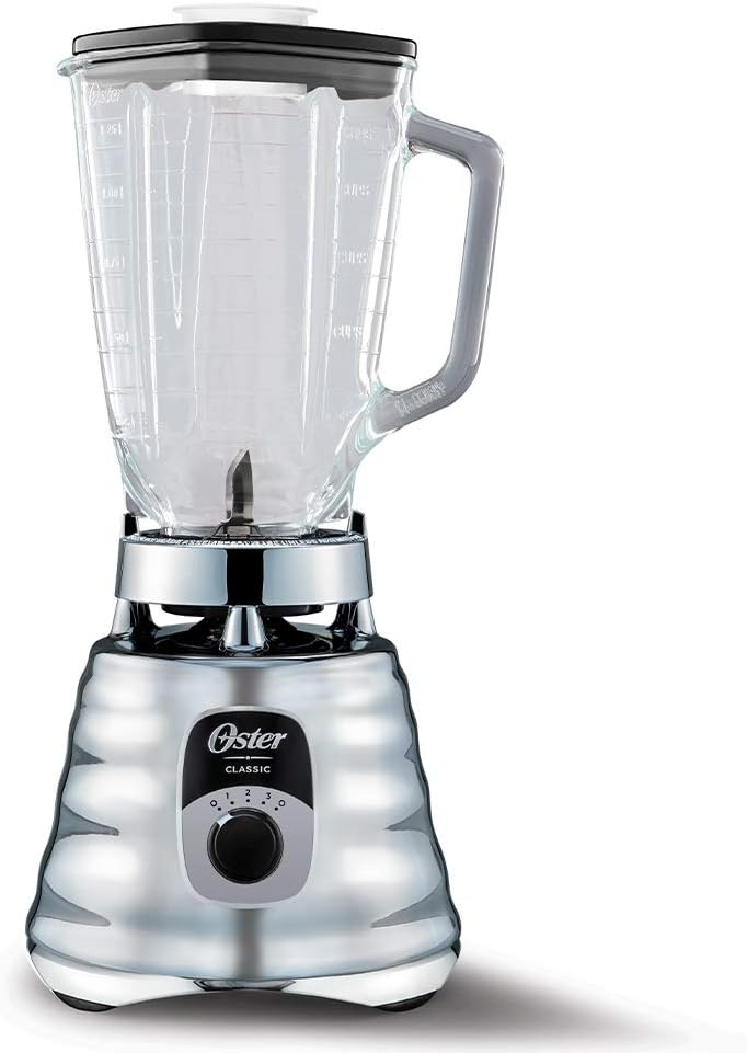 ORANGLES Original 3-Speed Chrome Blender | Durable High-Performance Motor with 5-Cup Glass Jar for Smoothies & Mixing - studio quality photo - Image 1380 of 10 | designed for enthusiasts | California | Free Shipping ORANGLES