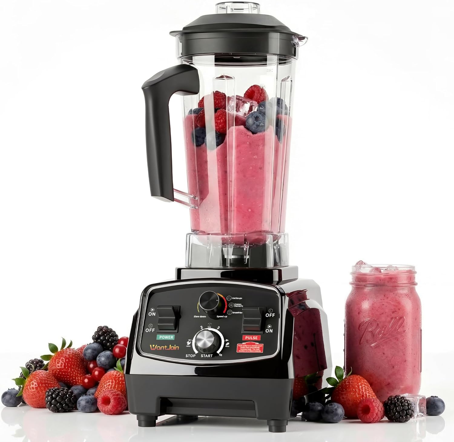 ORANGLES WantJoin Professional Commercial Blender 1800W | 70oz High-Power Kitchen Blender with Timer for Smoothies, Ice Crushing & Hot Soups  - Main Product Image - professional product shot | Buy WantJoin Professional Commercial Blender 1800W | 70oz High-Power Kitchen Blender with Timer for Smoothies, Ice Crushing & Hot Soups online USA | ORANGLES
