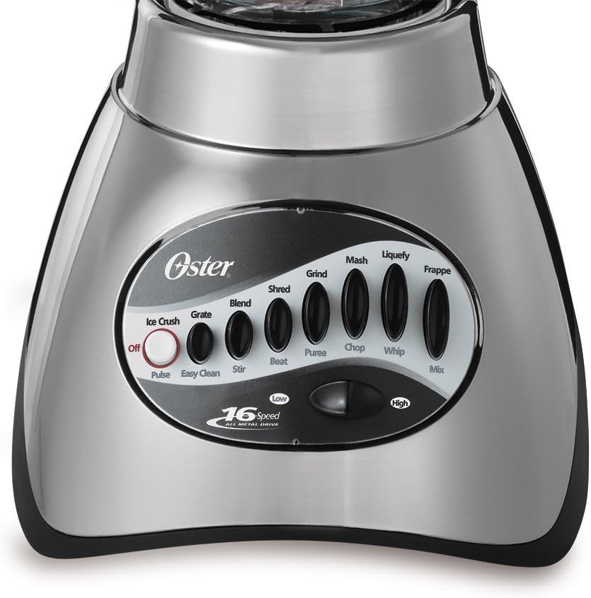 ORANGLES Classic Series 16-Speed Blender with Food Chopper | 6-Cup Glass Jar Countertop Kitchen Blender (Brushed Nickel) - high resolution display - Image 2 of 4 | perfect for office | California | Free Shipping ORANGLES