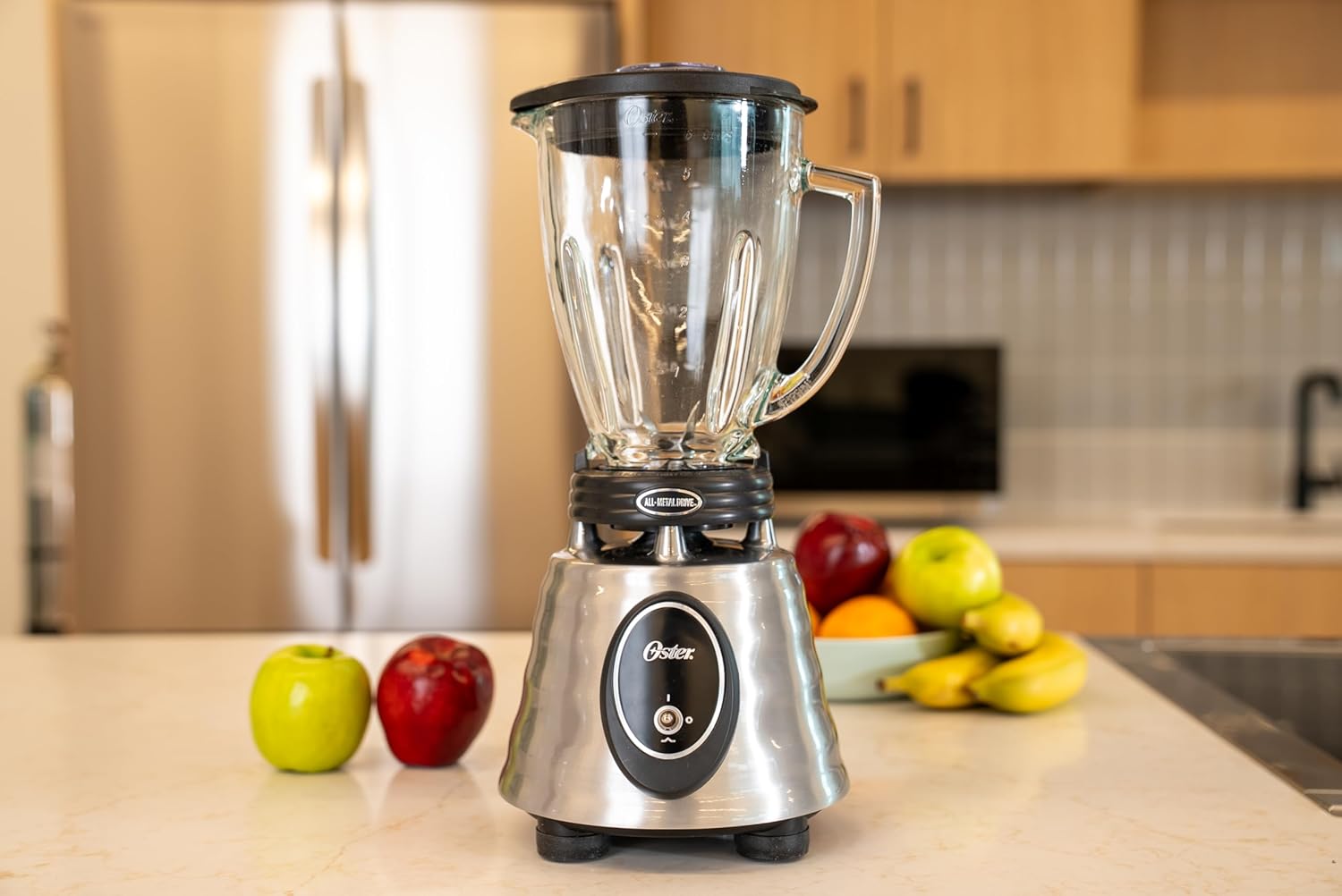 ORANGLES Classic Series Heritage Blender 1000W | Stainless Steel Countertop Blender with 6-Cup Glass Jar - high resolution display - Image 2 of 4 | perfect for office | California | Free Shipping ORANGLES