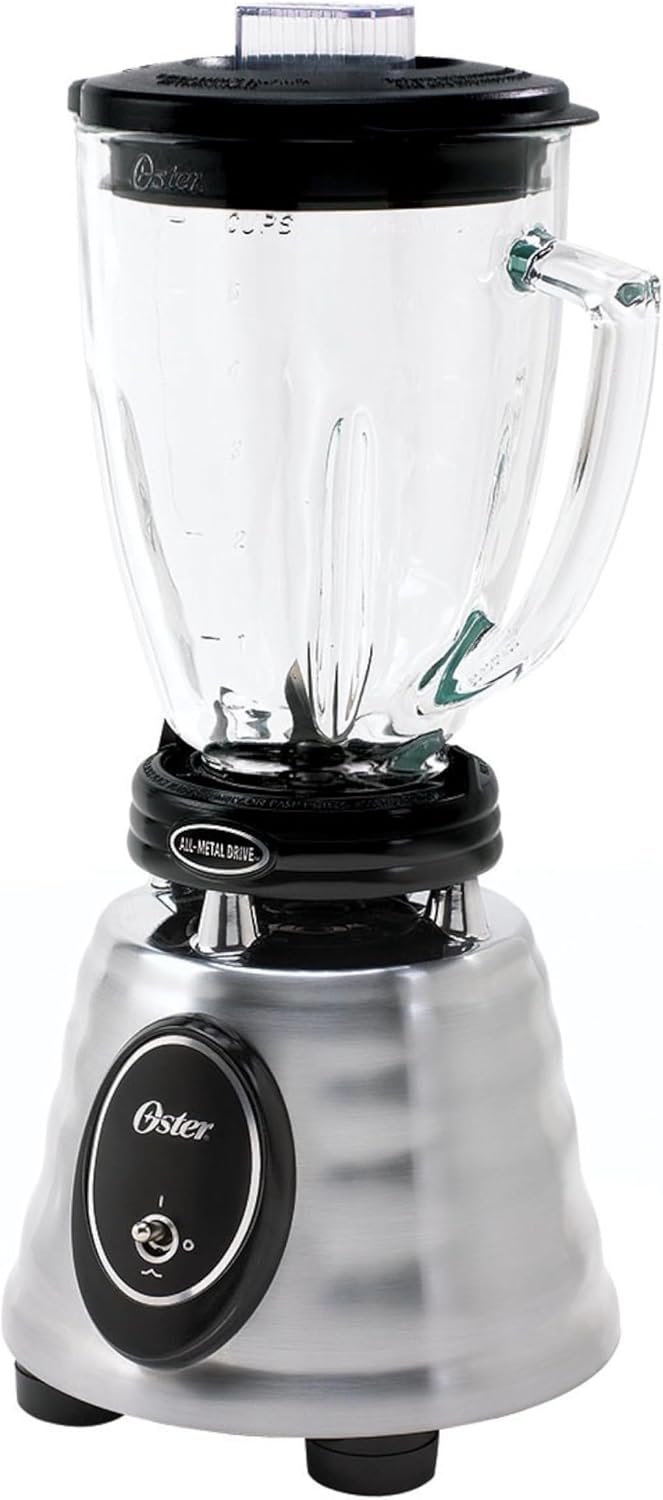 ORANGLES Classic Series Heritage Blender 1000W | Stainless Steel Countertop Blender with 6-Cup Glass Jar - angled perspective - Image 4 of 4 | excellent for daily use | New York | Free Shipping ORANGLES
