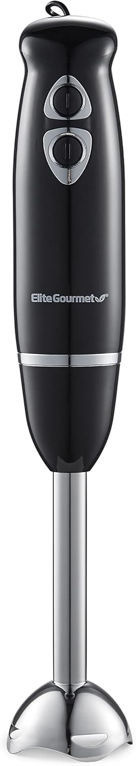 ORANGLES Elite Gourmet EHB1015 Immersion Hand Blender 500W | 2-Speed Stick Mixer with Stainless Steel Blades for Smoothies & Soup  - Main Product Image - professional product shot | Buy Elite Gourmet EHB1015 Immersion Hand Blender 500W | 2-Speed Stick Mixer with Stainless Steel Blades for Smoothies & Soup online USA | ORANGLES