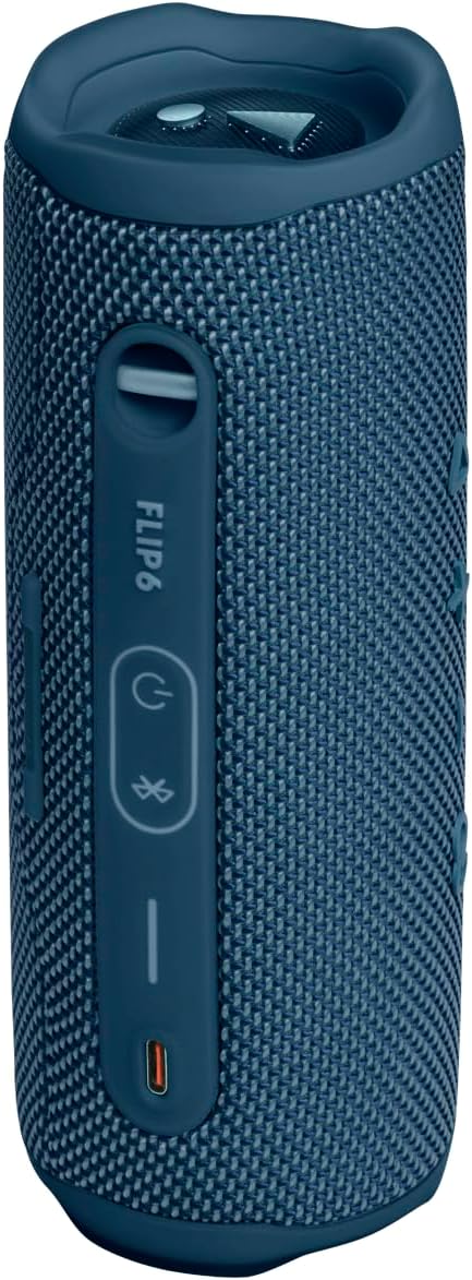 ORANGLES Flip 6 Portable Bluetooth Speaker – Powerful Sound & Deep Bass, IPX7 Waterproof Wireless Speaker with 12 Hours Playtime & PartyBoost (Blue) - angled perspective - Image 4 of 4 | excellent for daily use | New York | Free Shipping ORANGLES