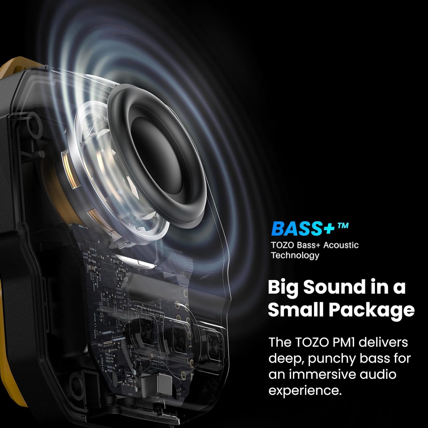 ORANGLES PM1 AI Smart Speaker – Wearable Clip-On Bluetooth Speaker with AI Assistant, Built-in Mic, 20H Playtime, Hands-Free Portable Wireless Speaker - detailed closeup view - Image 3 of 4 | great for travel | Texas | Free Shipping ORANGLES