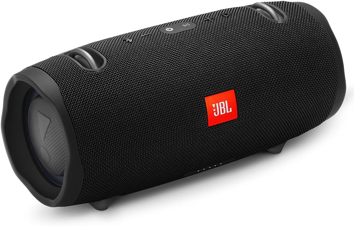 ORANGLES JBL Xtreme 2 Waterproof Portable Bluetooth Speaker – Powerful Wireless Stereo Sound, Deep Bass, Rechargeable Outdoor Speaker (Black) - detailed closeup view - Image 3 of 5 | great for travel | Texas | Free Shipping ORANGLES