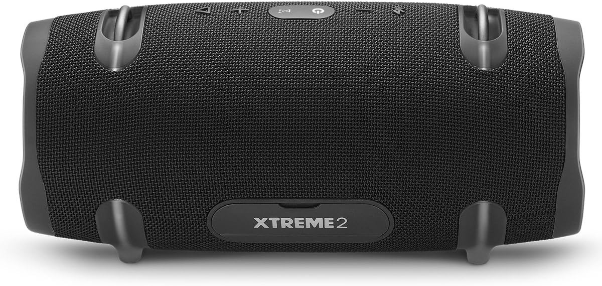 ORANGLES JBL Xtreme 2 Waterproof Portable Bluetooth Speaker – Powerful Wireless Stereo Sound, Deep Bass, Rechargeable Outdoor Speaker (Black) - full product showcase - Image 5 of 5 | suitable for professionals | Florida | Free Shipping ORANGLES